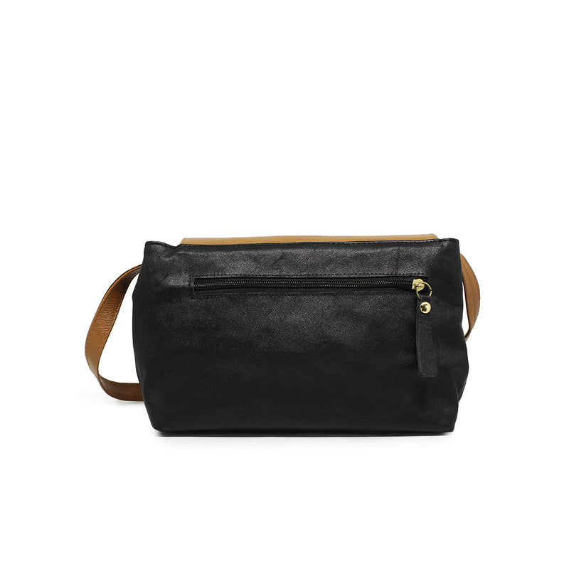 Bolsa feminina crossbody de couro Laura