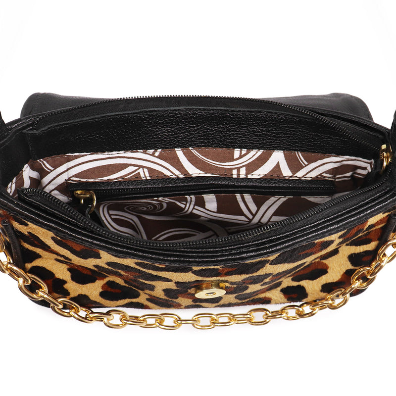 Bolsa de couro feminina onça Mirian