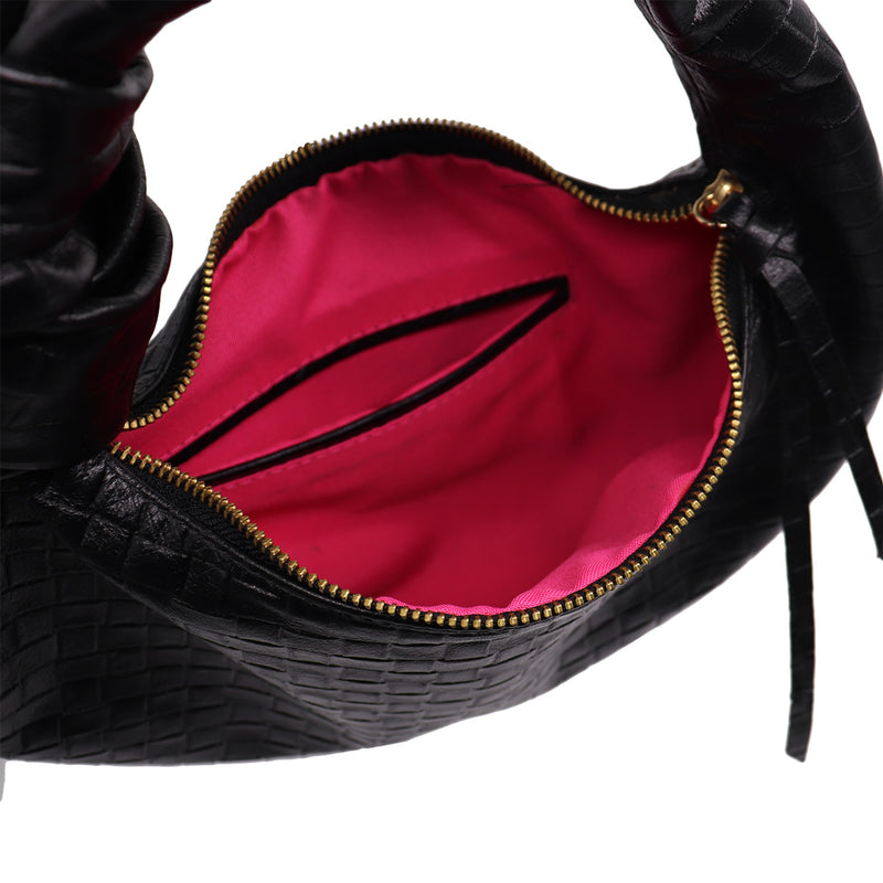 Bolsa de couro preto Luma