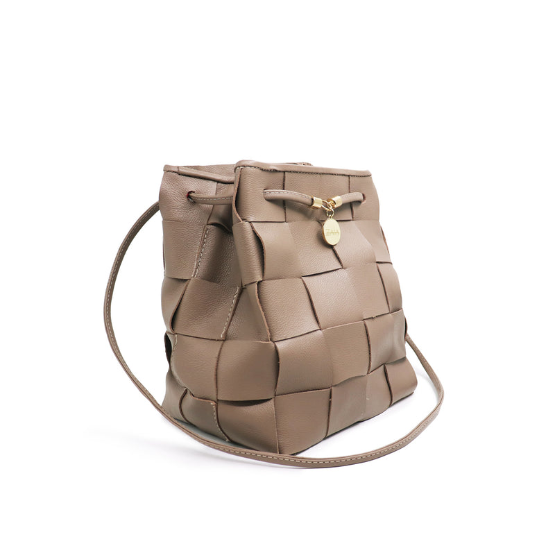 Bolsa feminina de couro capuccino Georgia