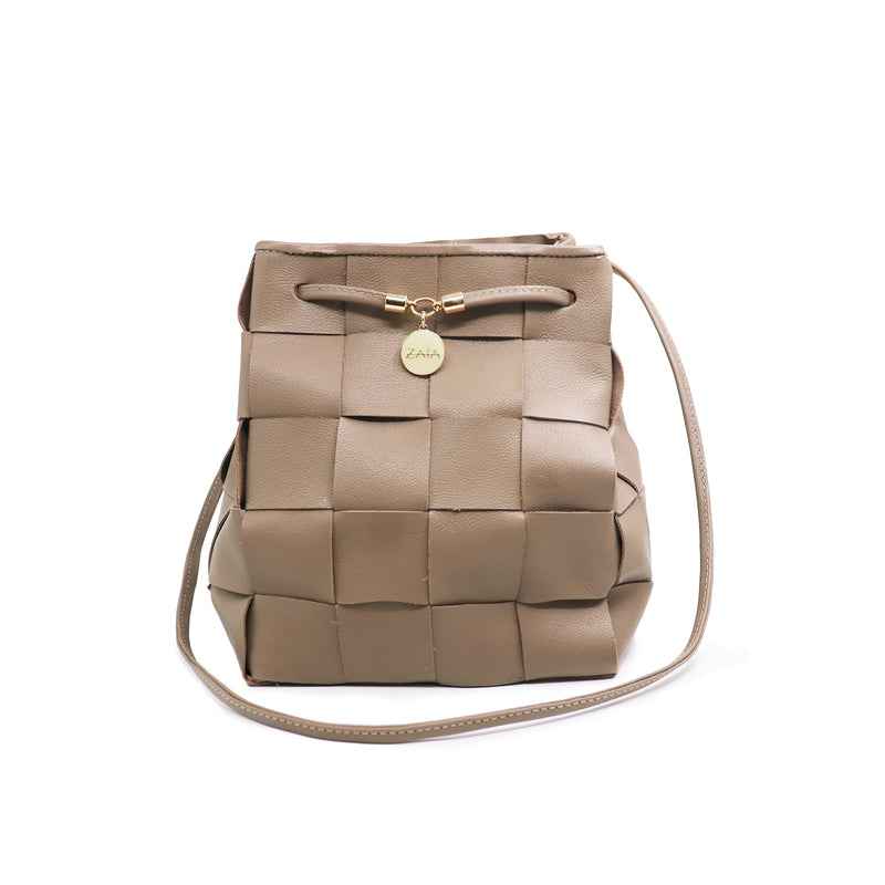 Bolsa feminina de couro capuccino Georgia