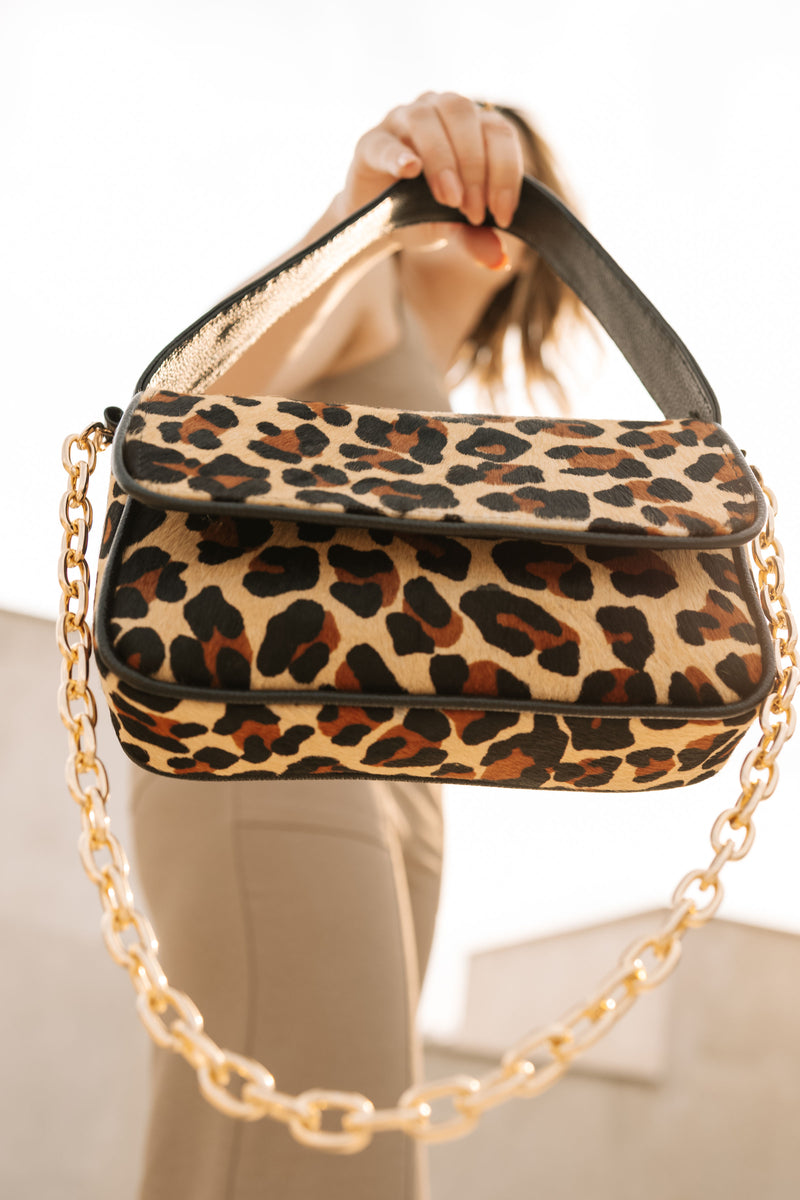 Bolsa de couro feminina onça Mirian