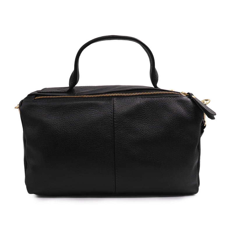 Bolsa de couro feminina tiracolo off white Janaina