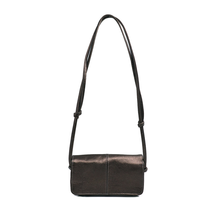 Bolsa feminina de couro cimento Sophia