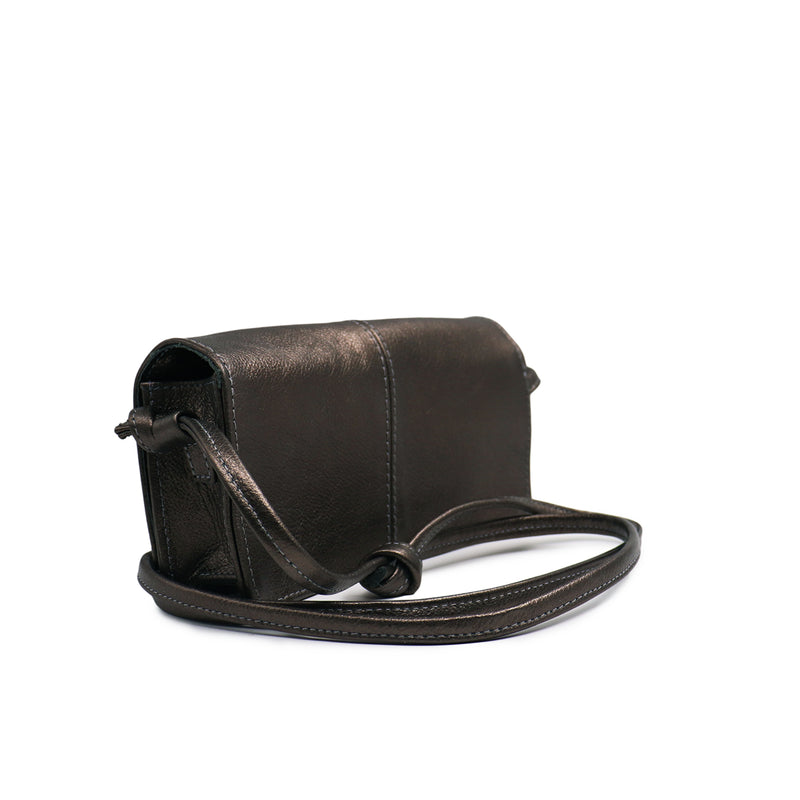 Bolsa feminina de couro cimento Sophia