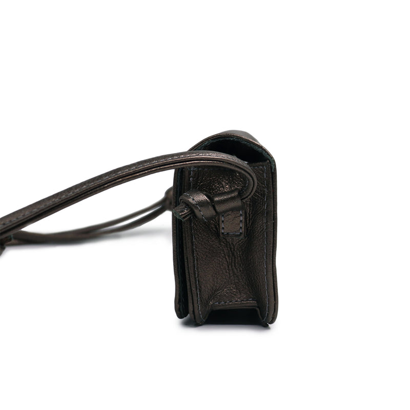 Bolsa feminina de couro cimento Sophia