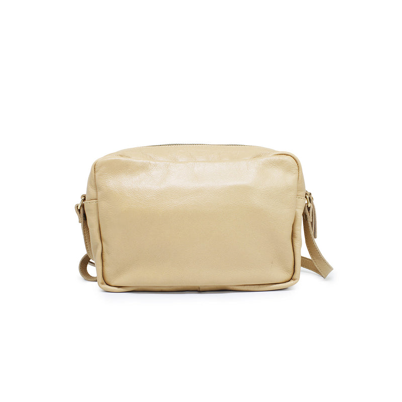 Bolsa Feminina de Couro Transversal nude Alice