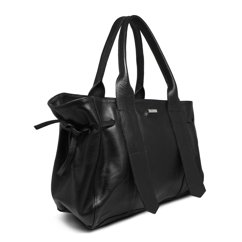 Bolsa feminina shopping de couro nude Giselle