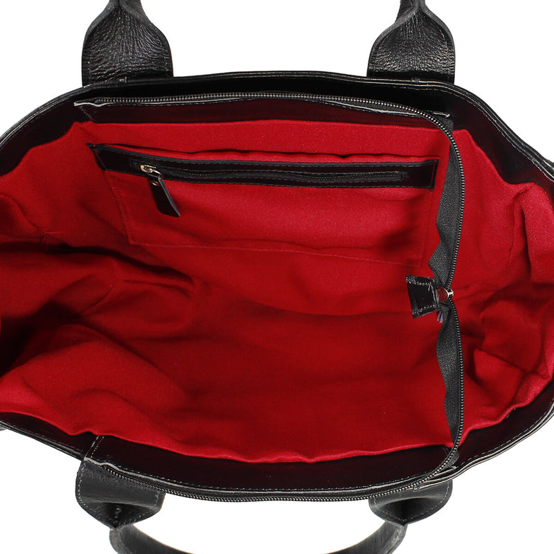 Bolsa feminina shopping de couro nude Giselle