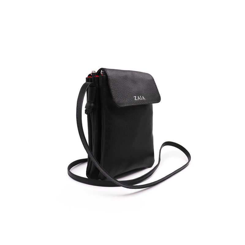 Bolsa tiracolo/transversal feminina de couro amarelo Melissa